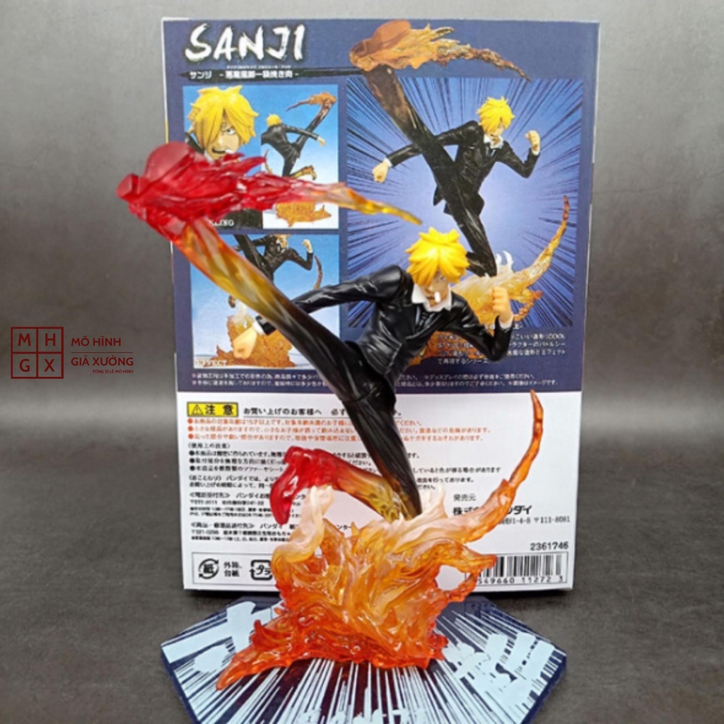 Mô hình One Piece Sanji F.zero hàng cao cấp đế có chữ tên nhân vật sanji cao 16cm hiệu ứng chiến đấu đặc biệt , figure