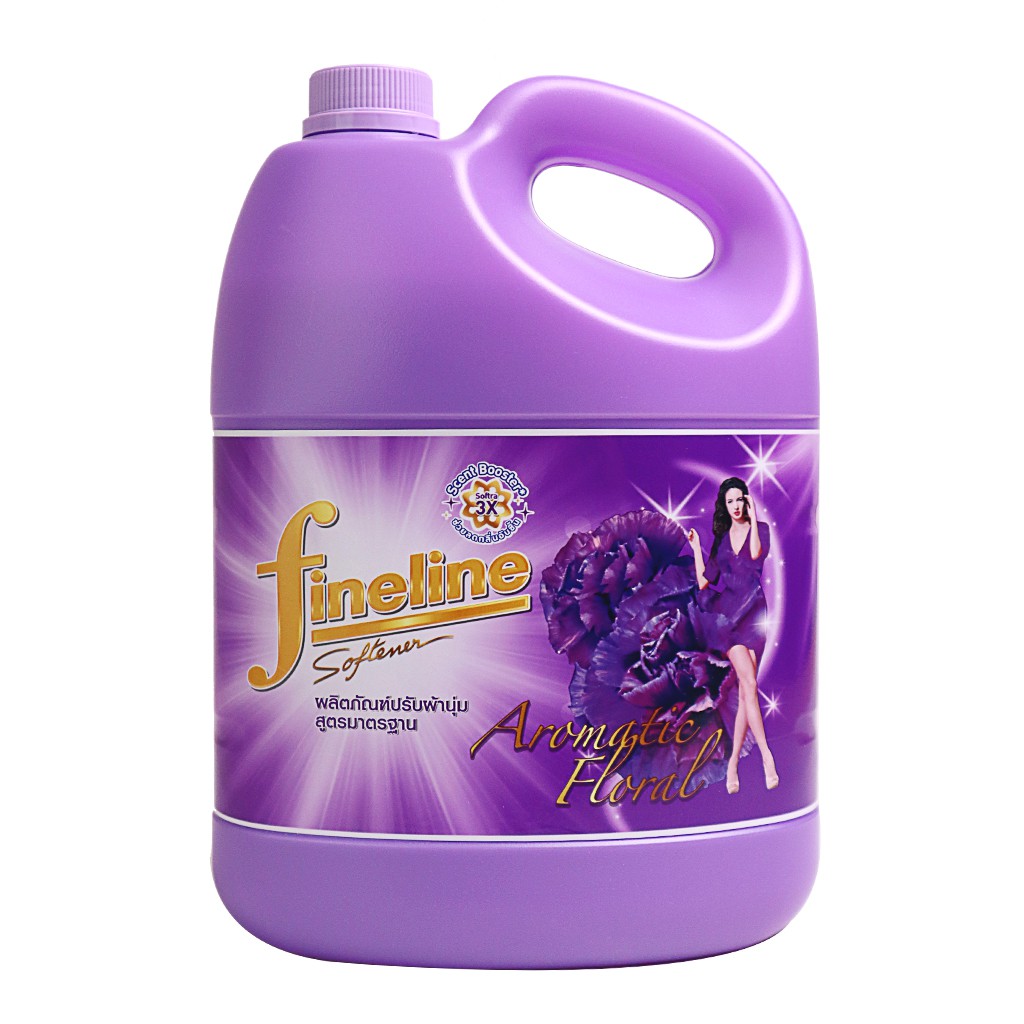 Nước xả vải lưu hương Floral bền lâu FINELINE Thái Lan 3500ml - can - Fabric softener