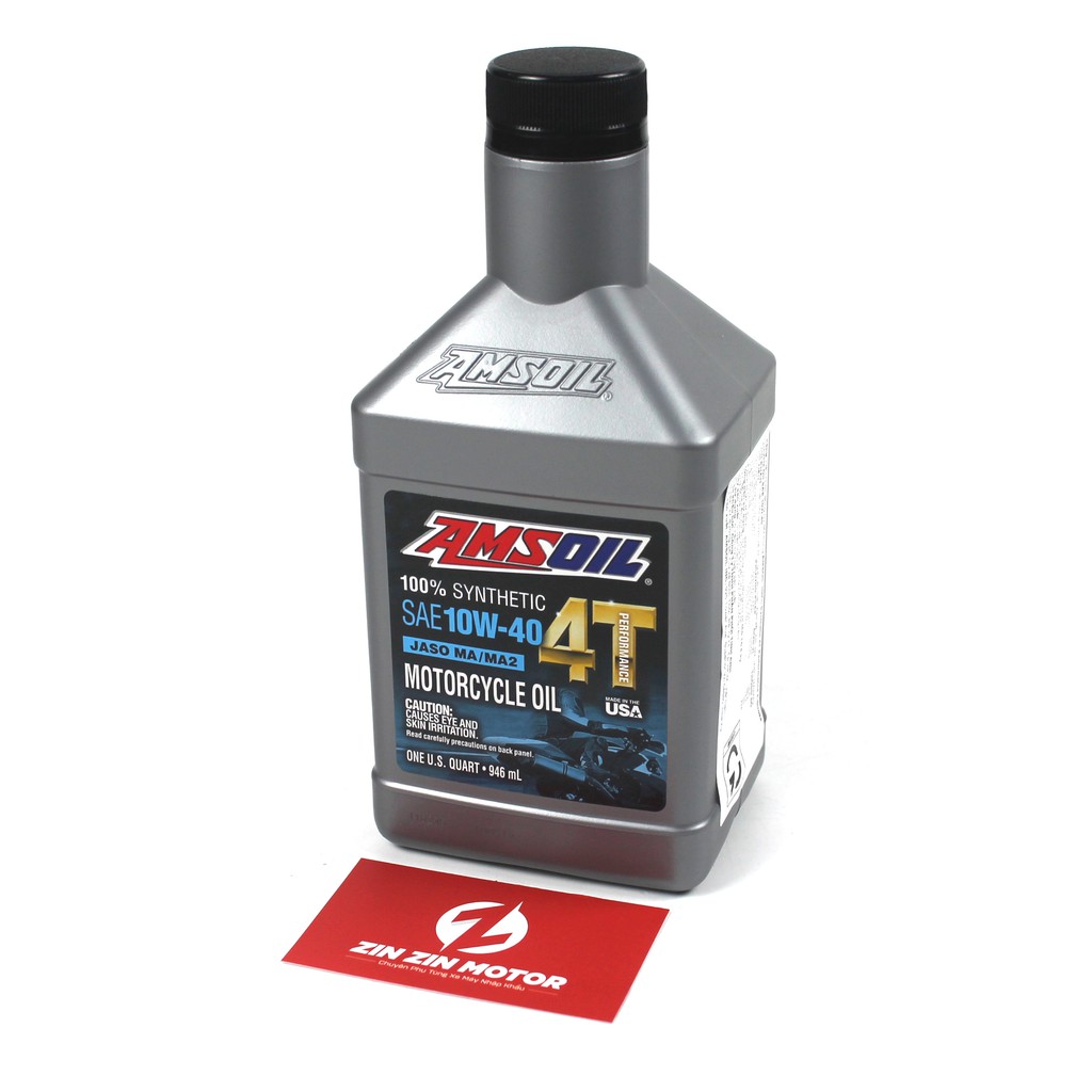 Nhớt Amsoil 4T 10W40 Performance 946ml - Zin Zin Motor