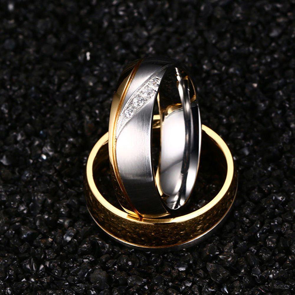 Nhẫn Mạ Vàng 18K Thiết Kế Mới Cao Cấp Thời Trang Dành Cho Cả Nam Và Nữ