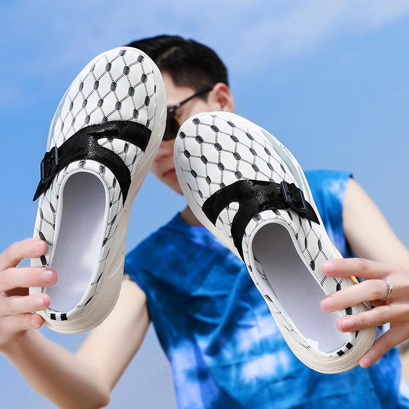 Dép Sandal Phối Lưới Thoáng Khí Thời Trang Mùa Hè Cho Nam