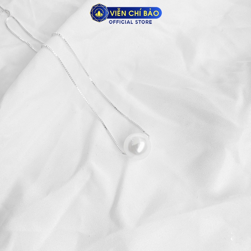 Dây chuyền bạc nữ Hạt châu bạc 925 thời trang phụ kiện trang sức nữ Viễn Chí Bảo D400247X