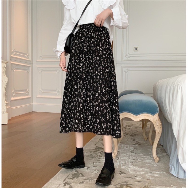 [ Mã FAGREEN55 giảm 10% tối đa 30K đơn 99K] Chân váy hoa vintage midi | BigBuy360 - bigbuy360.vn