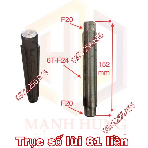 trục số lùi 61 liền