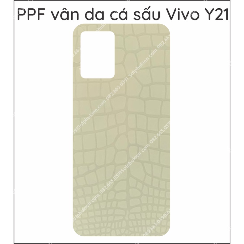 Dán PPF Vivo Y21 Y21s Y33S loại trong , nhám, da cá sấu dành cho màn hình, mặt lưng, full body lưng viền