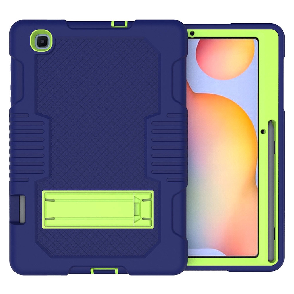 Ốp lưng máy tính bảng bảo vệ toàn diện 3 trong 1 kèm ngăn đựng bút S-pen cho Samsung Galaxy Tab S6 Lite SM-P610 SM-P615