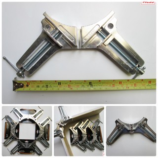 Combo 4 cái eto kẹp góc vuông để lắp đặt bể cá, tủ kính, thi công cơ khí, điêu khắc... màu bạc