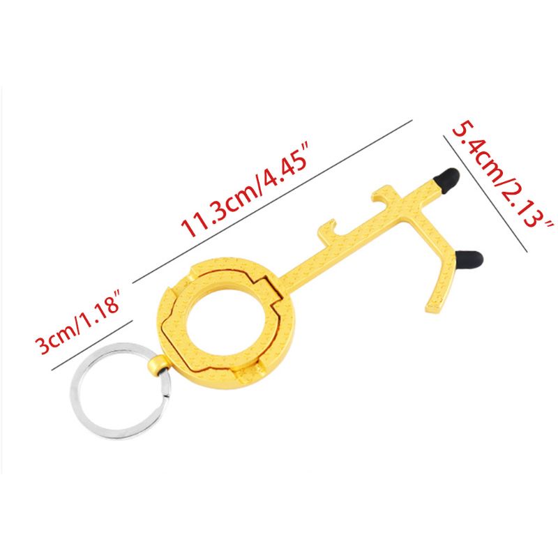 Dụng Cụ Mở Nắp Chai / Bấm Nút Thang Máy Không Tiếp Xúc Gắn Điện Thoại