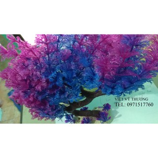 Cây giả thủy sinh trang trí bể cá 30cm