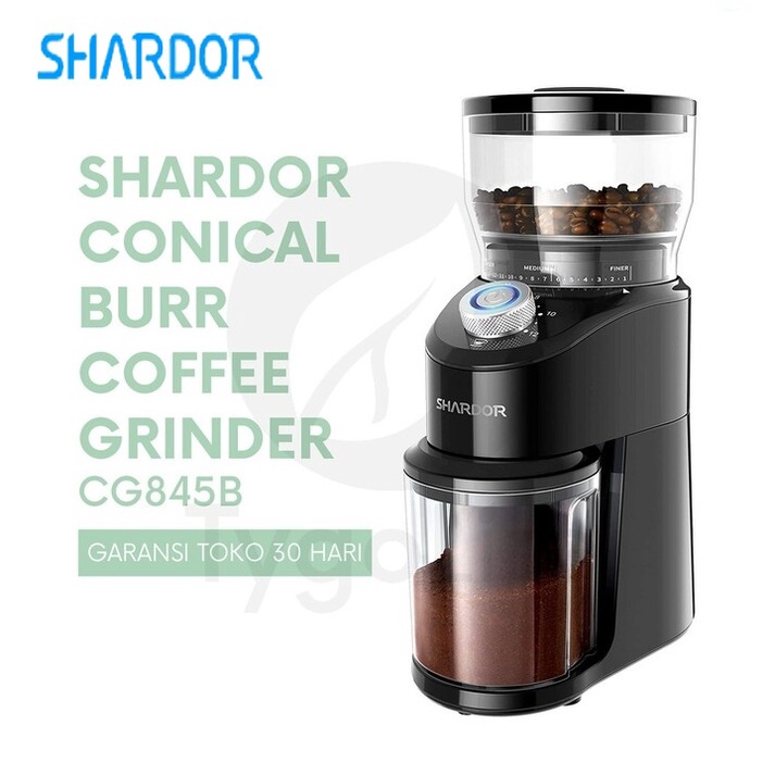 Máy xay hạt cà phê Espresso cao cấp Shardor CG845B Tích hợp 14 chế độ