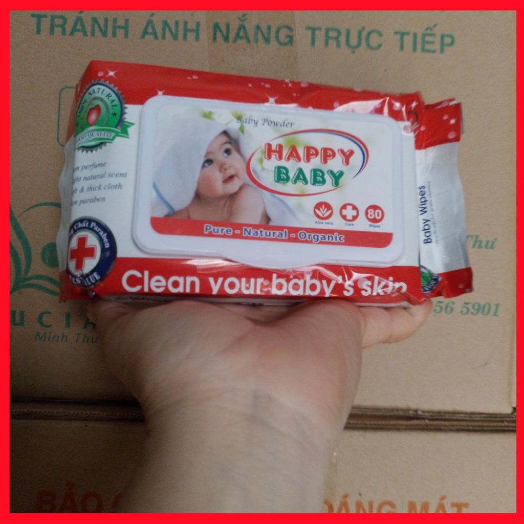 Khăn giấy ướt có mùi dịu nhẹ 80g an toàn cho bé