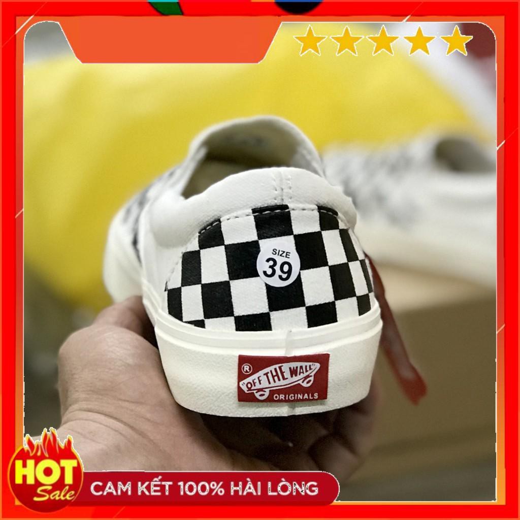 {FLASH SALE 10.10} Giày Vans caro lười , buộc dây hàng đẹp full box bill dành cho nam nữ freeship | BigBuy360 - bigbuy360.vn