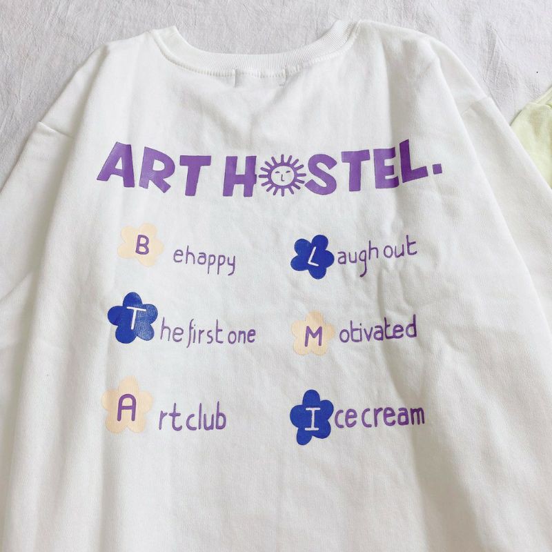áo Sweater ART HOSTEL form rộng unisex (Ảnh thật)