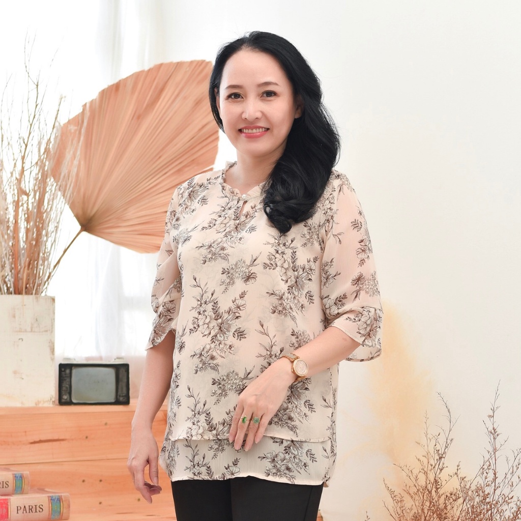 Madam Sotoni - Thời trang trung niên - Áo kiểu nữ trung niên - VKBX137