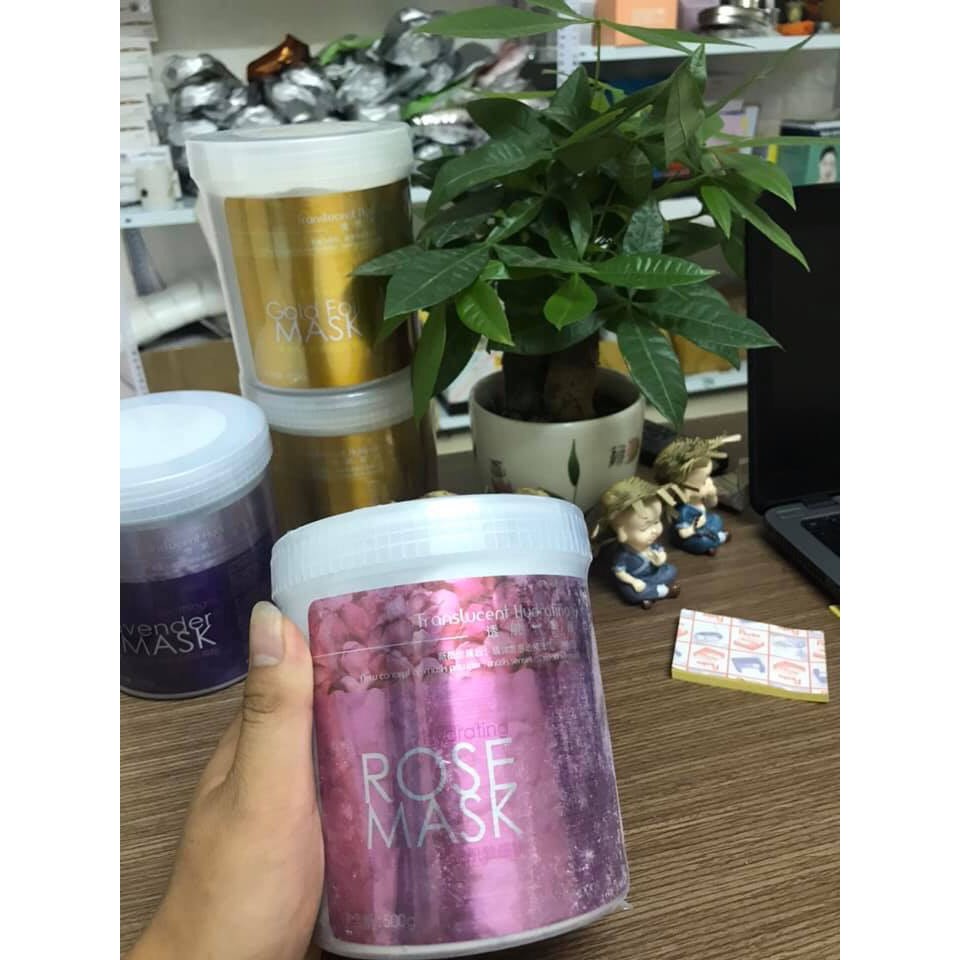 Mặt Nạ Colagen Hoa Hồng Hộp Đắp Trắng Da Mờ Thâm Se Khít Lỗ Chân Lông.