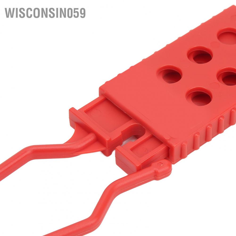 3 cái Tag Out Lock Hasp 6 lỗ Ổ khóa an toàn nylon cho Khóa cách ly điện 【Wisconsin059】