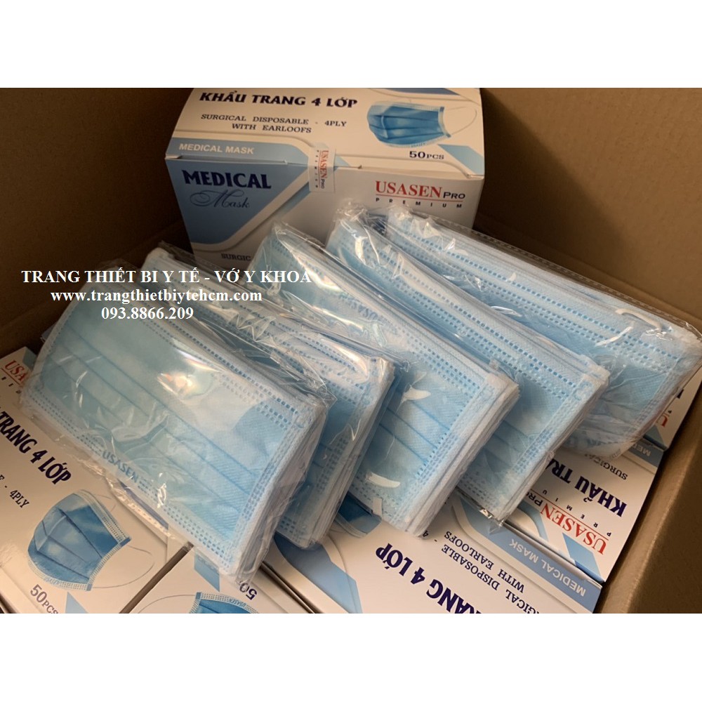 10 CÁI KHẨU TRANG XANH 4 LỚP US PRO | BigBuy360 - bigbuy360.vn
