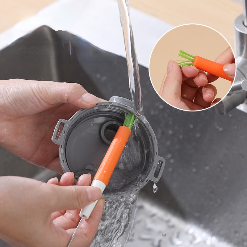 Bàn chải vệ sinh bình sữa em bé đa năng tiện dụng