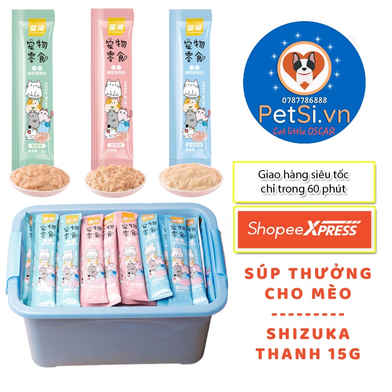 Súp thưởng cho mèo SHIZUKA - Soup thưởng thanh 15g