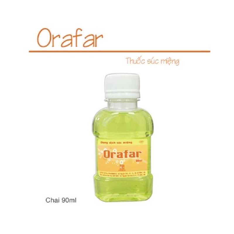 Nước súc miệng Orafa chai 90ml