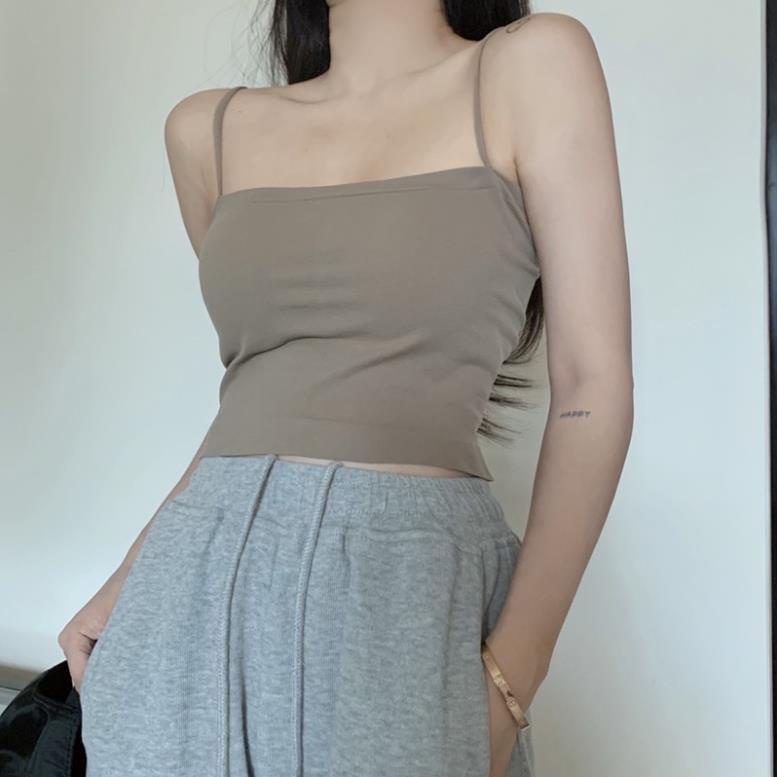 Áo Bra Nữ 2 Dây Mảnh Dáng Lửng Có Đệm Ngực Trend Mới 2066 Trend