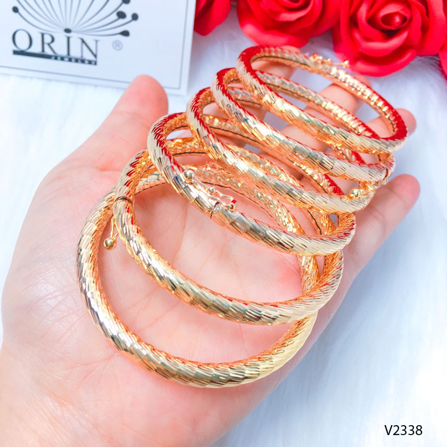 Vòng tay nữ, vòng bọng màu 18 cao cấp Orin V2338 ( 1 chiếc) | BigBuy360 - bigbuy360.vn