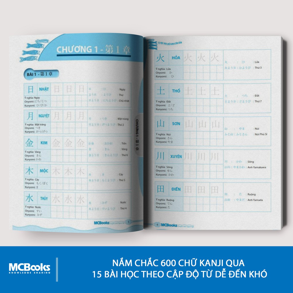 Sách - Tự Học 600 Chữ Kanji Căn Bản