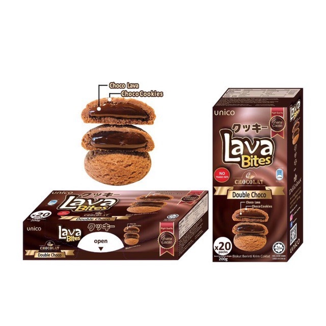 Bánh Quy Lava Bites Nhập Khẩu Malaysia 4 Hương Vị 200g