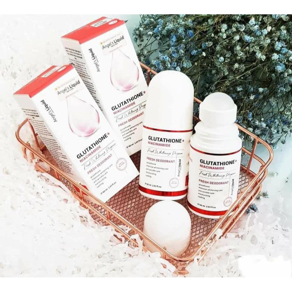 Lăn nách Angel Liquid mờ thâm dưỡng trắng da Glutathione Niacinamide Fresh Deodorant