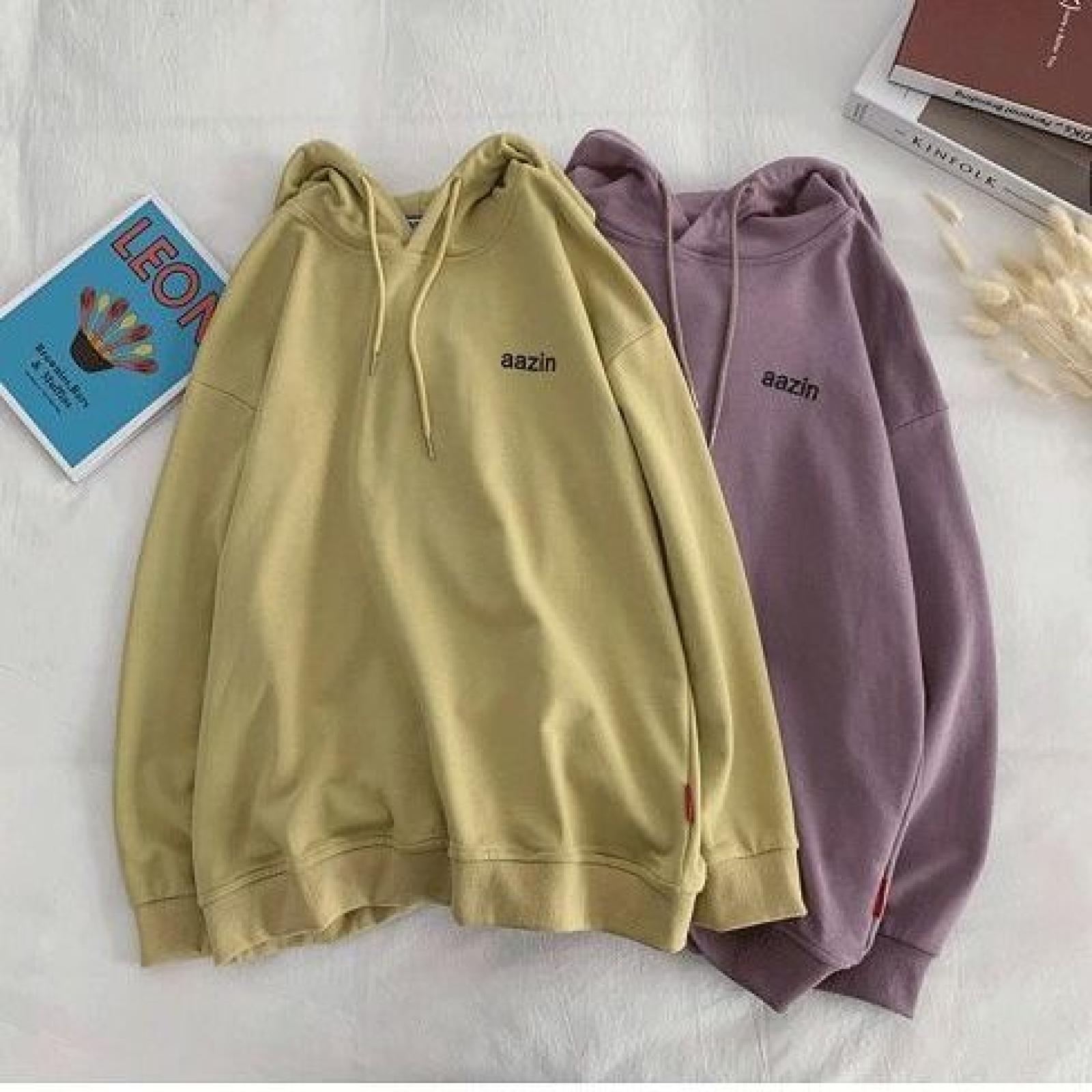 Autumn wear Áo Nỉ Nam Nữ Dài Tay Có Mũ Thời Trang Hàn | BigBuy360 - bigbuy360.vn