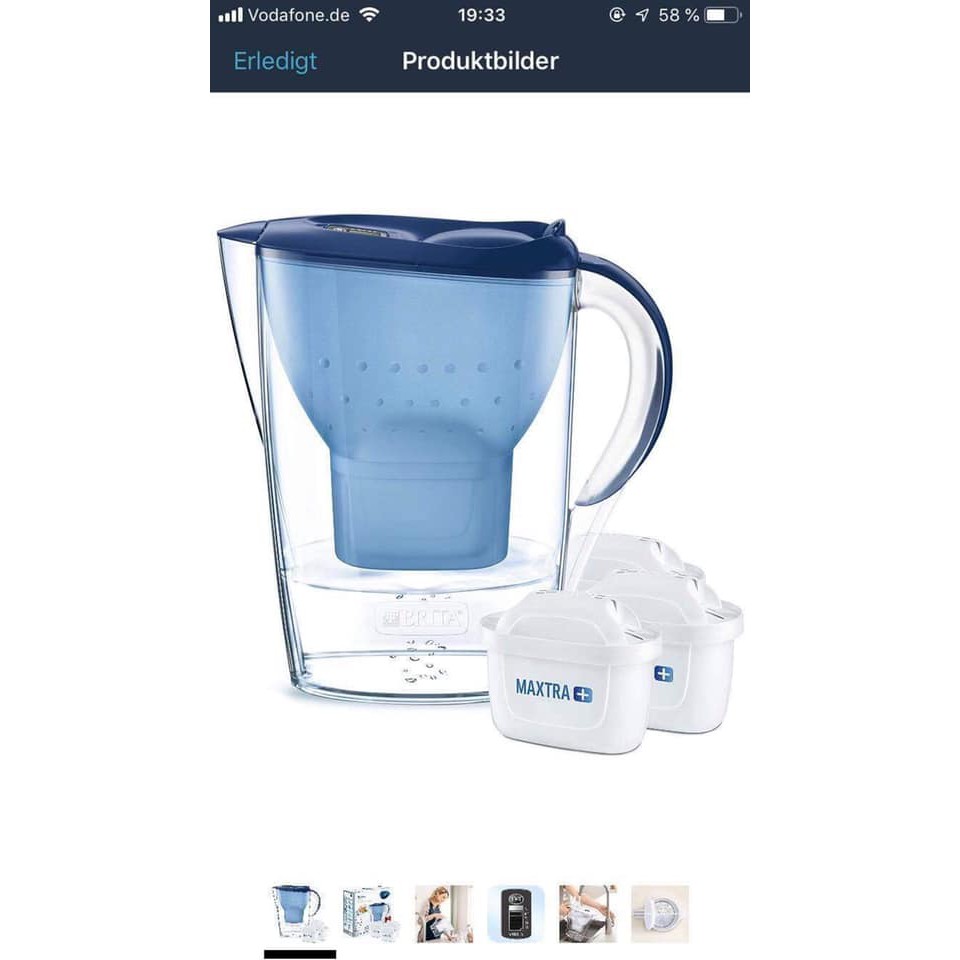 BÌNH LỌC NƯỚC BRITA 2,4L KÈM 3 CỐC LỌC