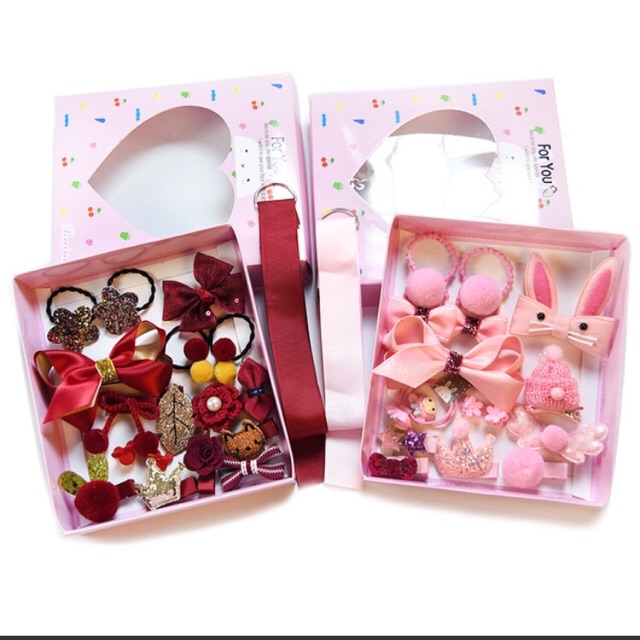 Set kẹp cột tóc cho bé