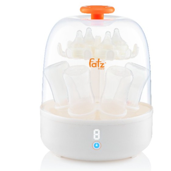 Máy Tiệt Trùng Bình Sữa Hơi Nước Điện Tử Có Màn Hình Led Fatzbaby FB4037SL - Bảo hành 12 tháng toàn quốc