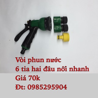 Vòi phun nước áp lực 6 chế độ
