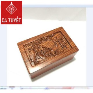 [Xả Hàng] HỘP ĐỰNG THUỐC LÀO BẰNG GỖ HƯƠNG ĐỂ BÀN SIÊU ĐẸP - ẢNH THẬT