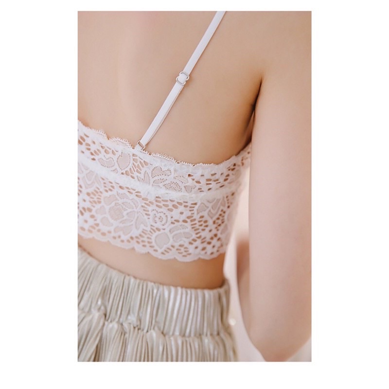 áo lót nữ bra 0234 không gọng ren áo ngực ren hai dây OFELIA