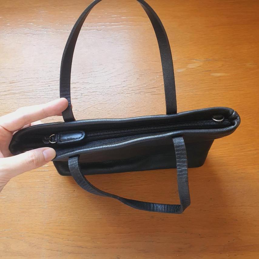 Túi tote vintage da thật. Hiệu Picard Đức. Chất da mộc thơm - em và nắng
