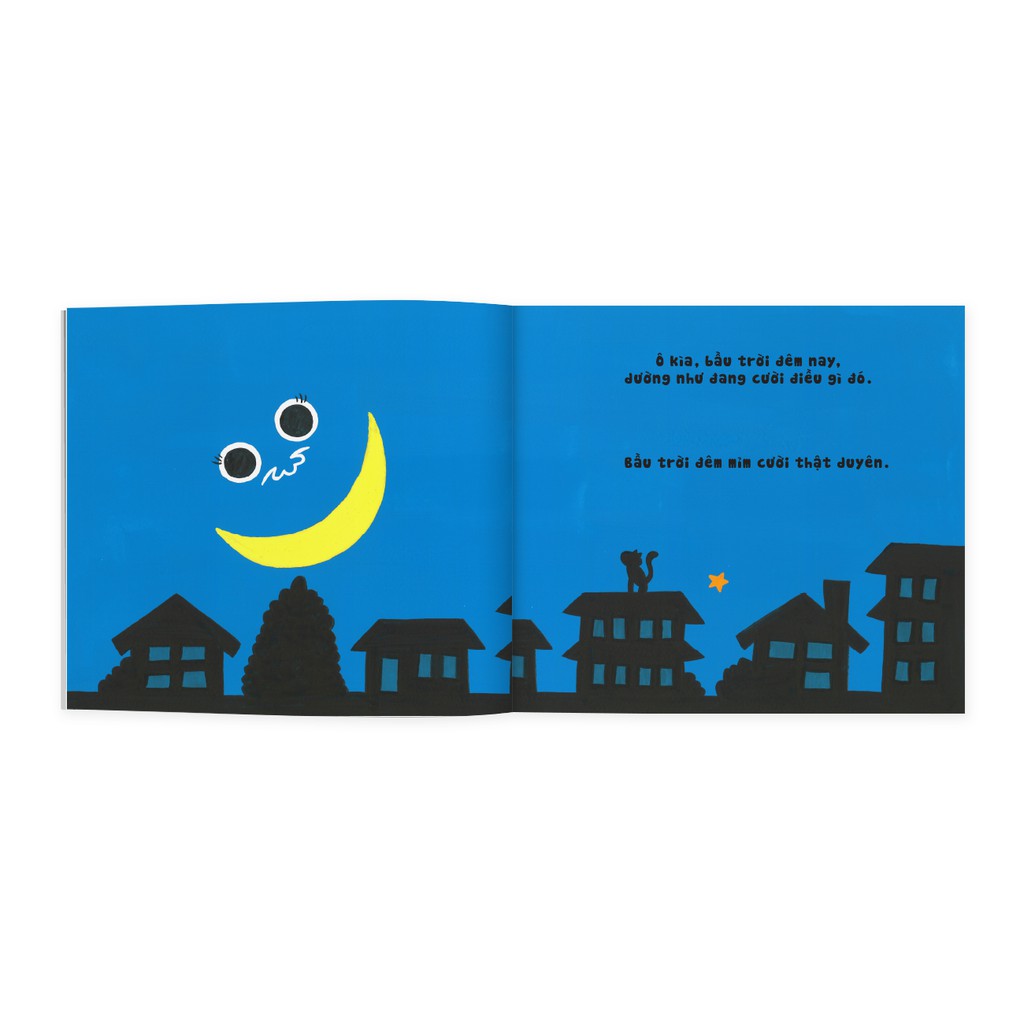 Sách Ehon Nhật Bản - Chiếc miệng bầu trời đêm - Sản phẩm dành cho bé phát huy trí tưởng tượng