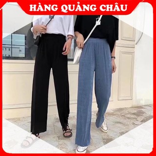 Quần Ống Rộng | Quần Ống Rộng Chất Len Tăm Có Ảnh Cận Chất Cực Xịn