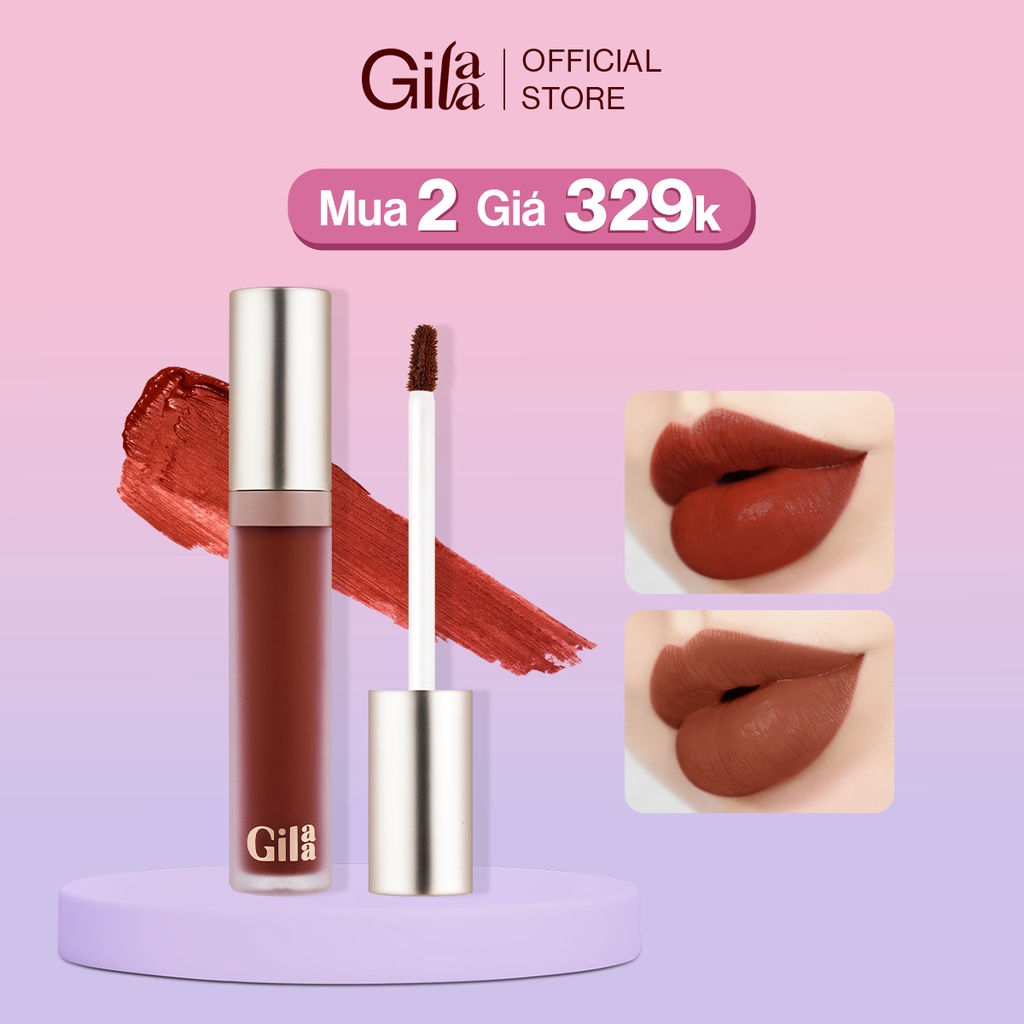 Mã FMCGMALL -8% đơn 250K Son kem lì Gilaa Long Wear Lip Cream Full Size 5g