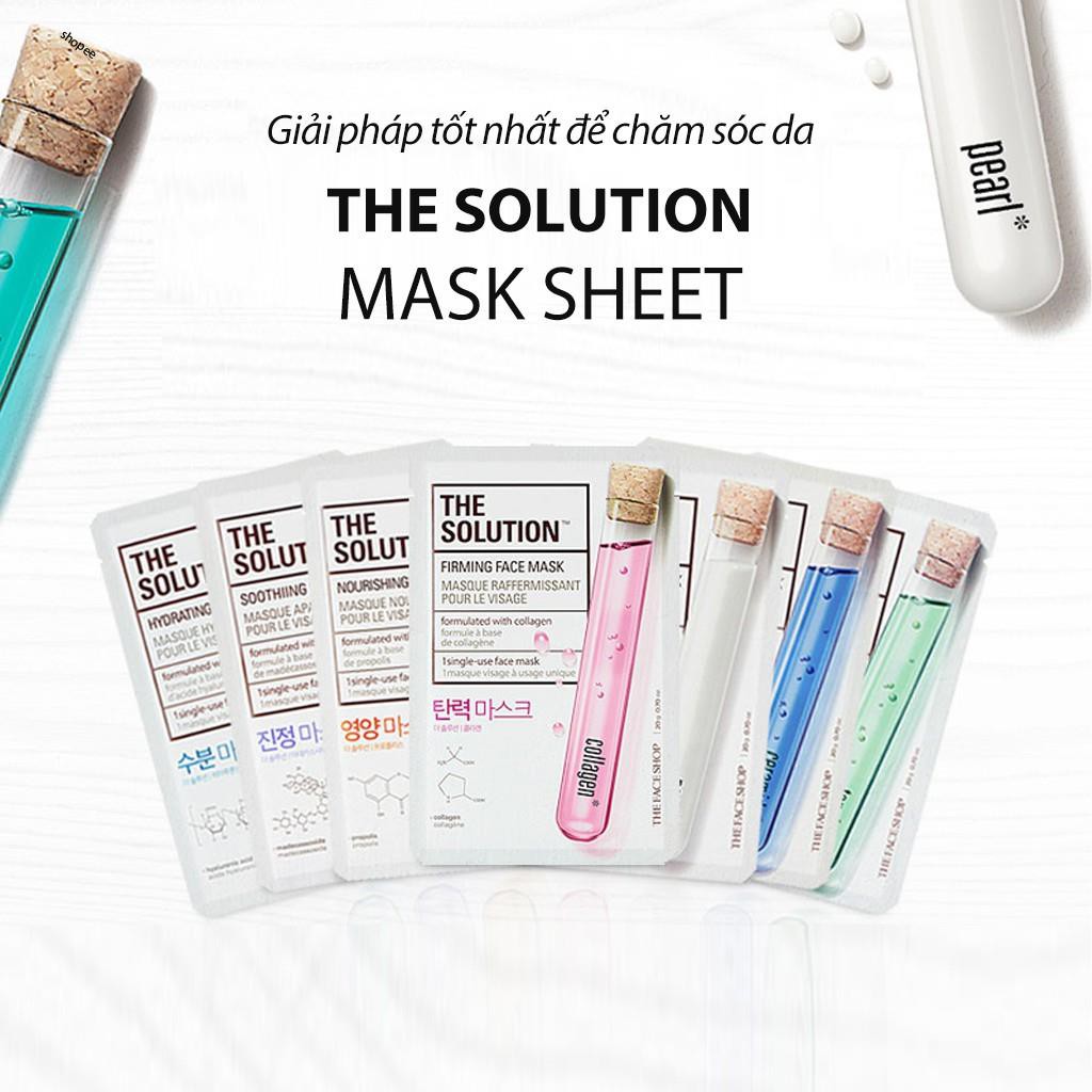 [THE FACE SHOP] Chăm sóc làm sáng & đàn hồi THE SOLUTION MASK 20 SHEET