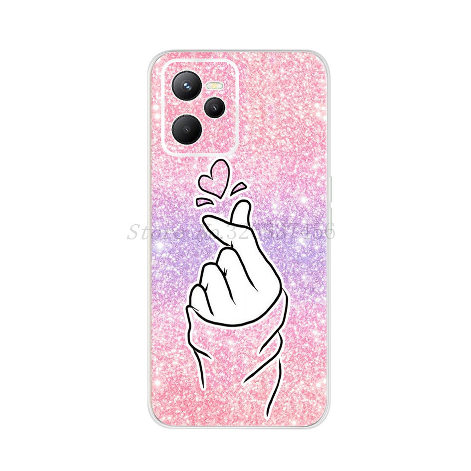 Ốp Điện Thoại TPU Mềm In Hình Bướm Hoạt Hình Cho OPPO Realme C35 2022 RealmeC35 RMX3511 C 35