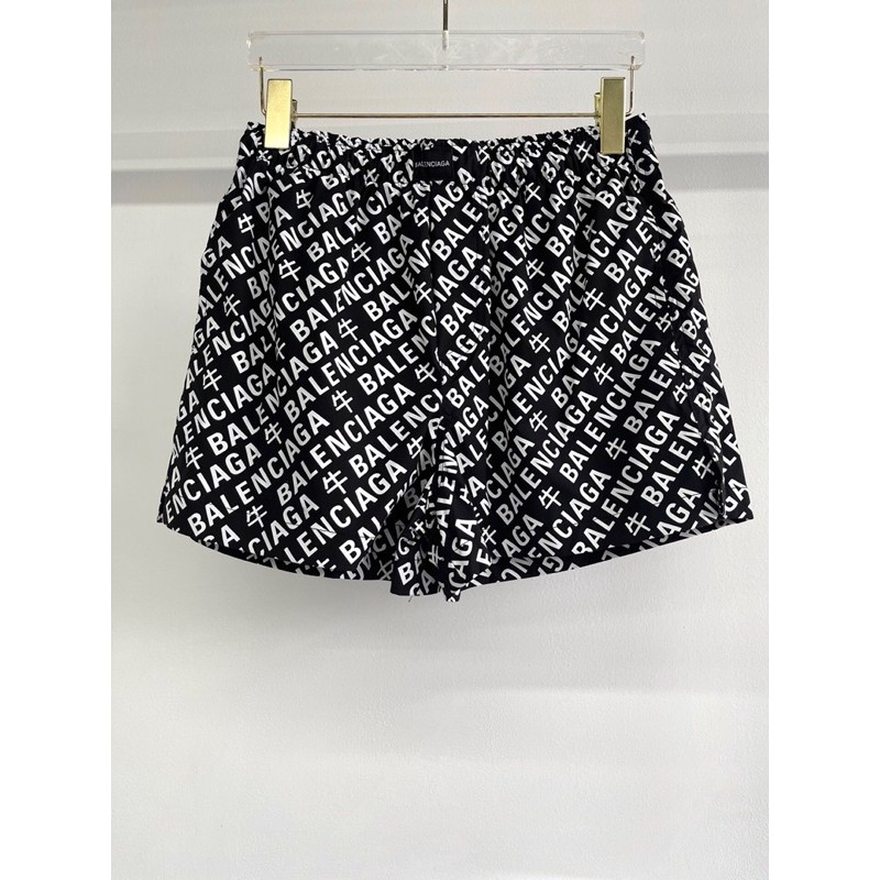 quần short đùi toàn thân in chữ balenciaga