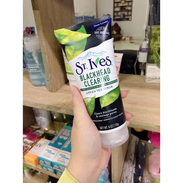 Sữa Rửa Mặt Tẩy Tế Bào Chết St.Ives Trà Xanh 170g