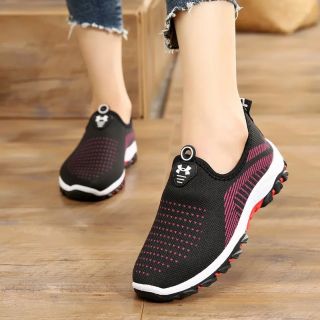 Giầy lười vải nữ thời trang  d 2025 - A 67 ( đen  )