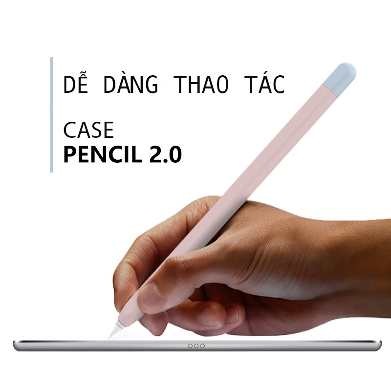 Ốp Silicon Dành Cho Apple Pencil 2 Kiểu Bút Chì AHASTYLE