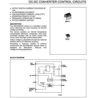Linh kiện MC34063 DIP8