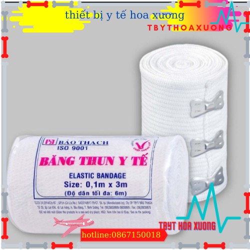 băng chun y tế,Băng thun y tế Bảo Thạch ( 2 móc - 3 móc)thietbiytehoaxuong