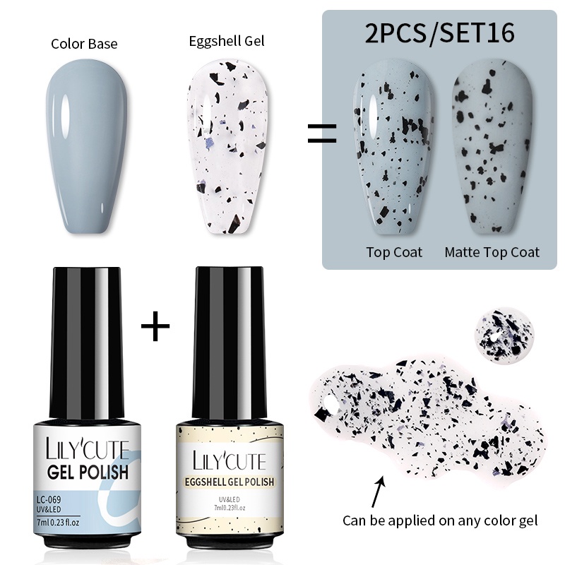 UR SUGAR Bộ 2 Lọ Sơn Móng Tay Gel Uv Màu Đen 7ml