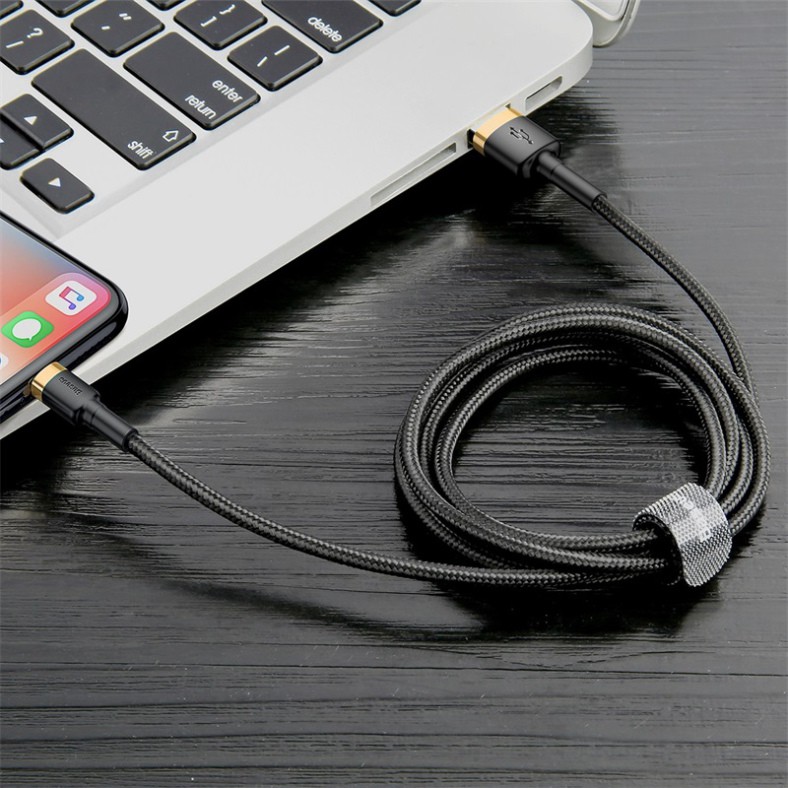 Dây Cáp Sạc / Truyền Dữ Liệu Baseus Cho iPhone Đầu USB 2.4 A Dài 1M